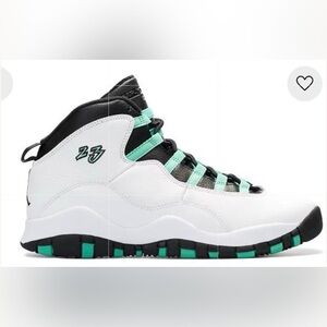 Jordan Kids Sneakers in White, Black, and Teal